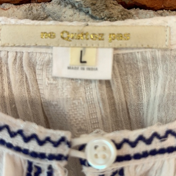 Ne Quittez Pas Dobby Blouse, L - Picture 6 of 9